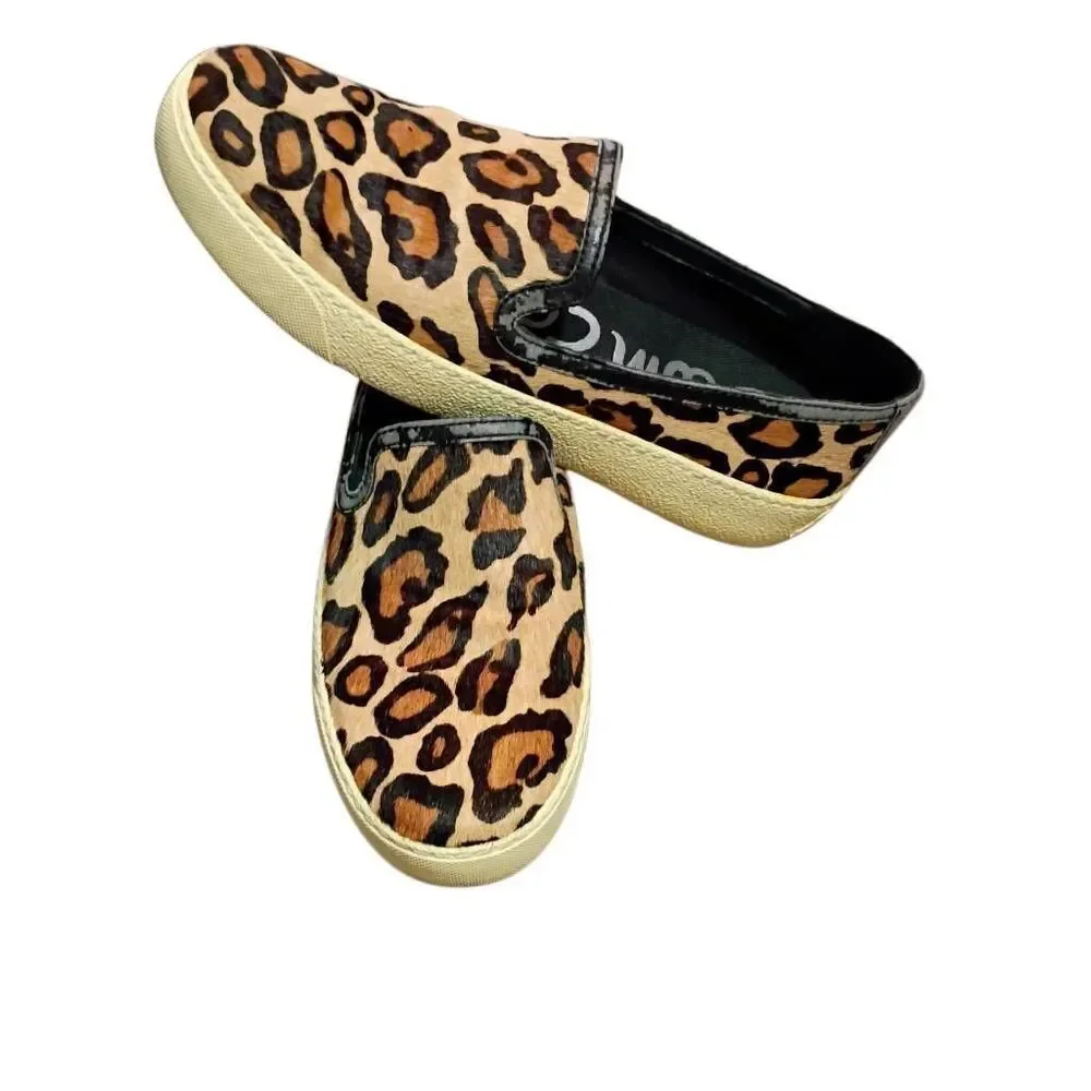 Sam Edelman Khloe Leopard Slip On Loafers size 7.5 Women's